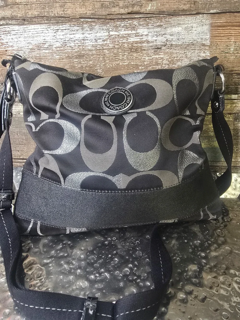 Coach F20430 Signature Crossbody Rehab Project Bag or Pillow